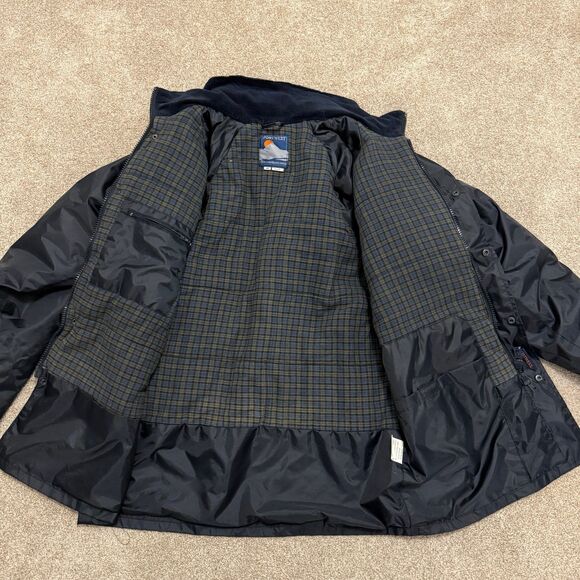Portwest Perth Stormbeater Jacket Waterproof Packaway Hood Blue Men's Medium - Picture 7 of 12